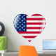 United States Heart Wall Mural