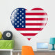 United States Heart Wall Mural