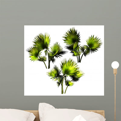 Palms White shown on a wall