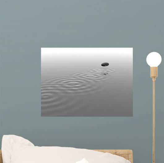 Zen Stone Skipping Wall Mural