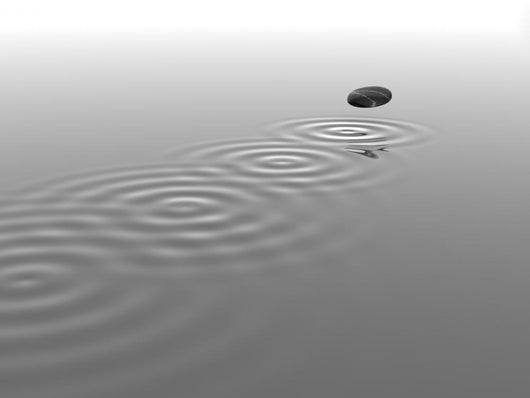 Zen Stone Skipping Wall Mural