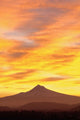 Sunrise Over Mount Hood, Portland, Oregon, Usa Wall Mural