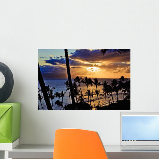 Kaanapali Sunset Maui Wall Mural