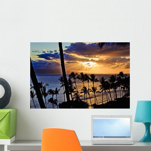 Kaanapali Sunset Maui Wall Mural