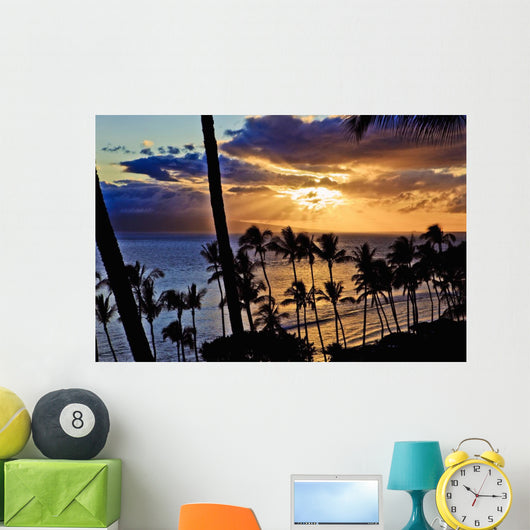 Kaanapali Sunset Maui Wall Mural