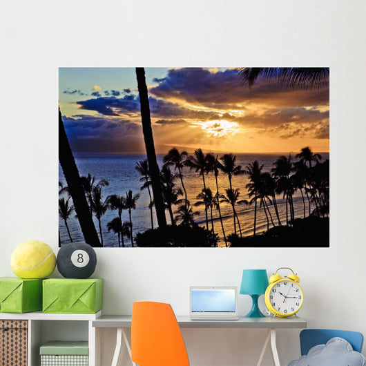 Kaanapali Sunset Maui Wall Mural