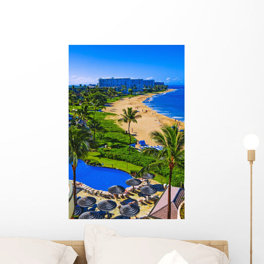 kaanapali beach, maui Wall Mural
