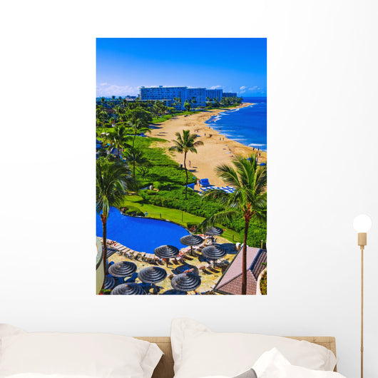 kaanapali beach, maui Wall Mural