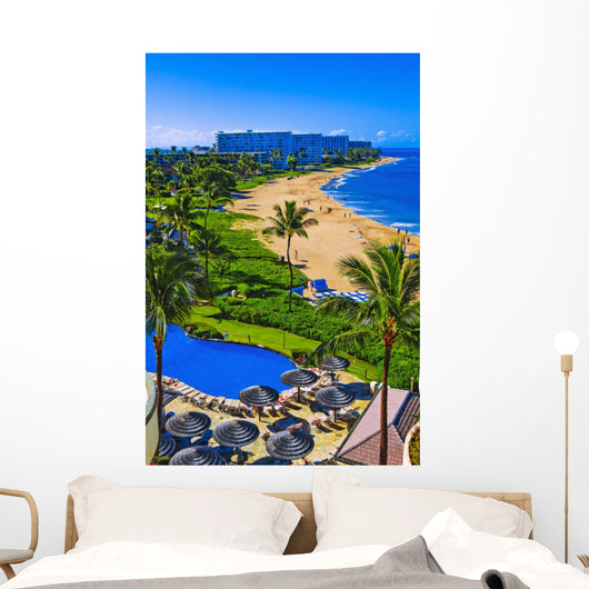 kaanapali beach, maui Wall Mural