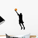 basketball player silhouette Wall Decal