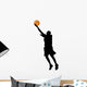 basketball player silhouette Wall Decal