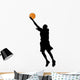 basketball player silhouette Wall Decal
