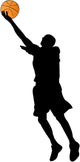 basketball player silhouette Wall Decal