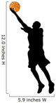 basketball player silhouette Wall Decal