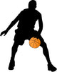 Basketball Player Silhouette Wall Decal