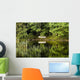 Rowboat Moored On The Bank Of A Lake Wall Mural
