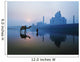 Person And Camel In Front Of Taj Mahal Wall Mural