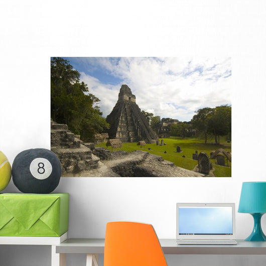 Great Plaza Tikal Guatemala Wall Mural