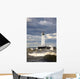 Sodus Outer Lighthouse On Stormy Lake Ontario Wall Mural