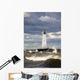 Sodus Outer Lighthouse On Stormy Lake Ontario Wall Mural