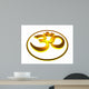 Golden Aum Symbol Om Wall Decal