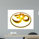 Golden Aum Symbol Om Wall Decal