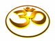 Golden Aum Symbol Om Wall Decal