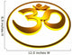 Golden Aum Symbol Om Wall Decal