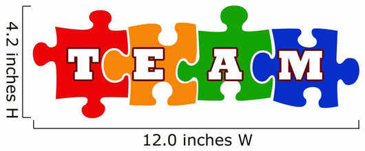 Team work concept with jigsaw puzzle Wall Decal