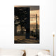 Silhouette Of Bridge Wall Mural