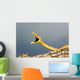 A Defensive Brown Vine Snake Wall Mural