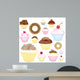 Cupcake Selection Wall Decal Sticker Set