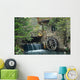 Old Wooden Water Wheel Wall Decal