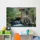 Old Wooden Water Wheel Wall Decal