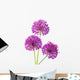 Three Alliums Ornamental Onions Wall Decal