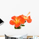 Orange Hibiscus Isoleted Wall Decal