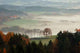 Landschaft im Nebel Wall Decal
