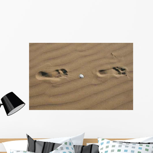 Footprints Sand Wall Decal Design 2