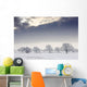 Snow Covered Trees And Field, Northumberland, England Wall Mural