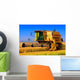 Harvester Tractor Working Rice Wall Decal