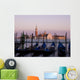Gondolas On Canal, Church Of St Giorgio Maggiore In Background Wall Mural