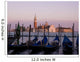 Gondolas On Canal, Church Of St Giorgio Maggiore In Background Wall Mural