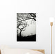 Low Angle View Of Eerie Tree Silhouettes Wall Mural