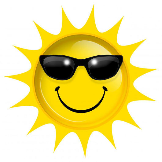 Cool Smiling Sun Wall Decal