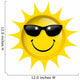 Cool Smiling Sun Wall Decal