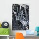 Close-Up Of Steam Engine Train Wheel Wall Mural