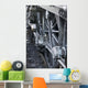 Close-Up Of Steam Engine Train Wheel Wall Mural