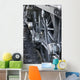 Close-Up Of Steam Engine Train Wheel Wall Mural