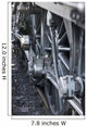 Close-Up Of Steam Engine Train Wheel Wall Mural