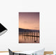 Sunset Over A Dock In The Lake, England Wall Mural